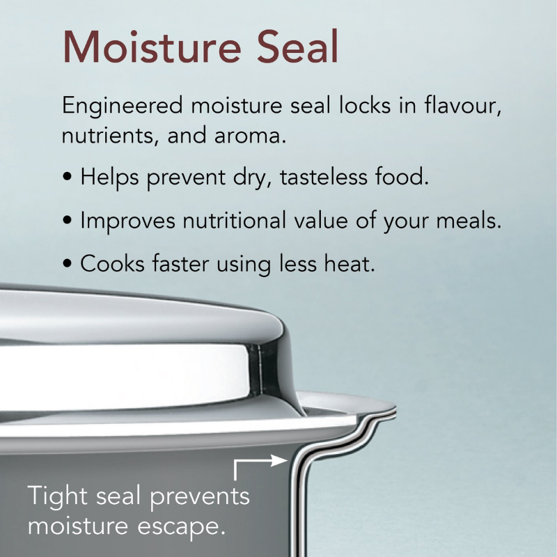 1 1/2 qt. Pan and Cover 1.4L, Titanium Stainless Steel (316Ti), Made in the U.S.A. | Nutricraft Sauce Pan Nutricraft Cookware
