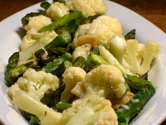 Cauliflower, Broccoli & Asparagus