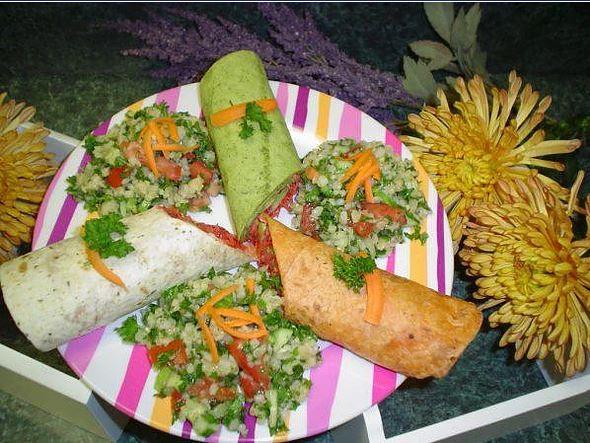 Colorful Vegetable Wrap