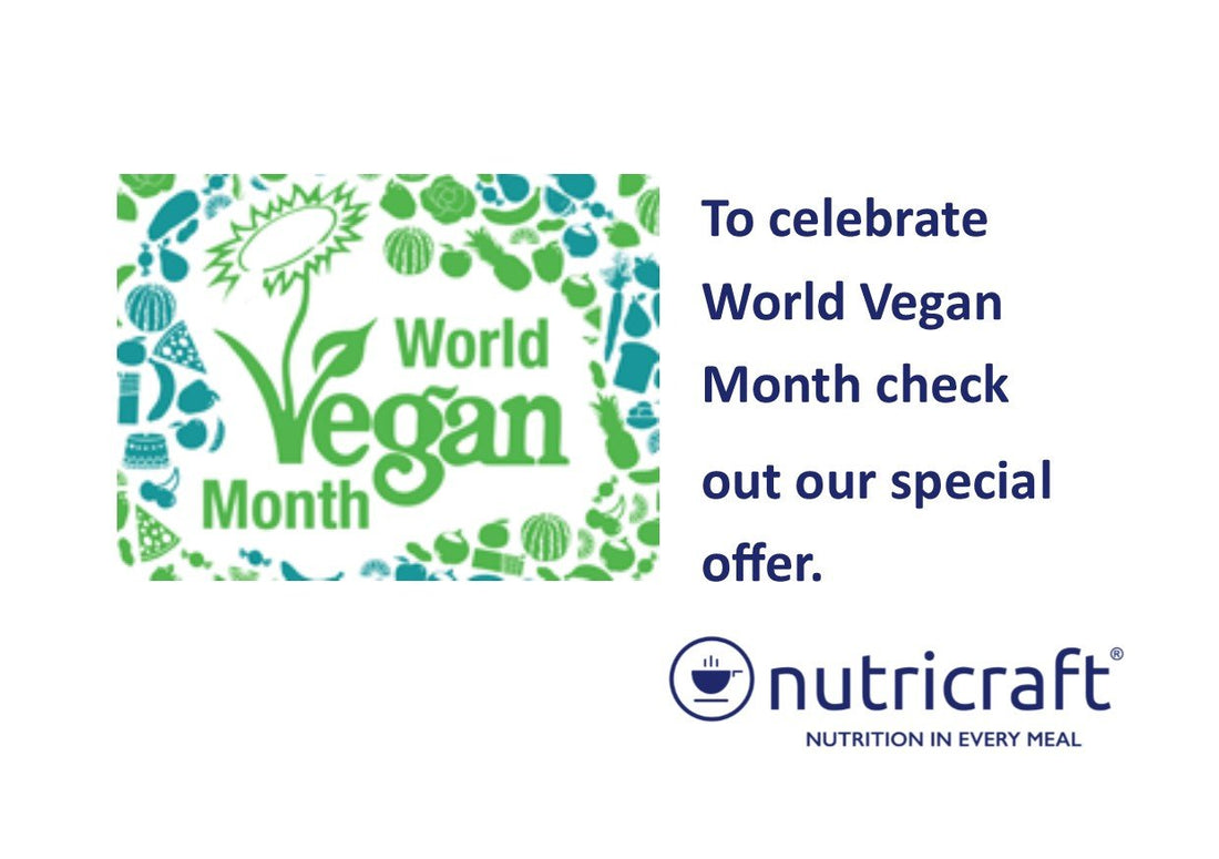 Nutricraft celebrating World Vegan Month
